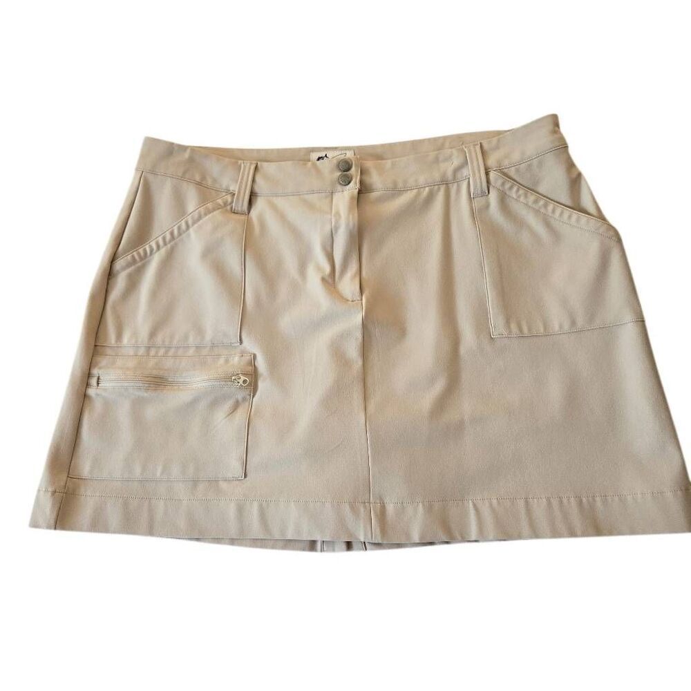 Bass Pro Shop World Wide Sportsman Beige Athletic Sporty Skort Size 16